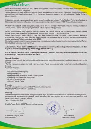 Pesta Gotilon HKBP JATISAMPURNA