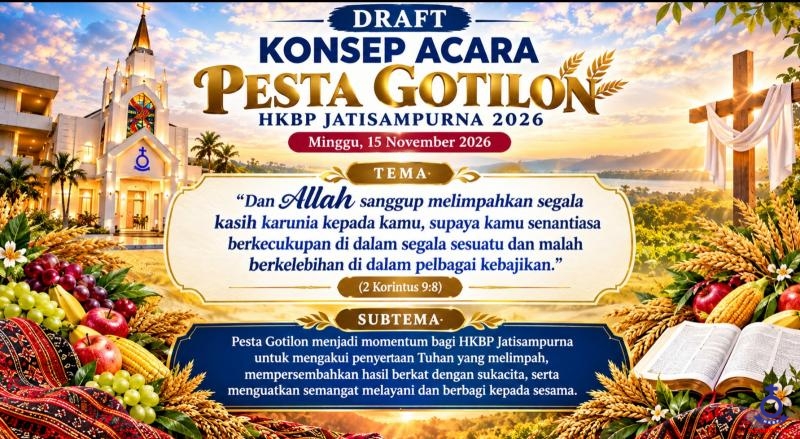 Pesta Gotilon HKBP Jatisampurna 2026, 15 Nopember 2026